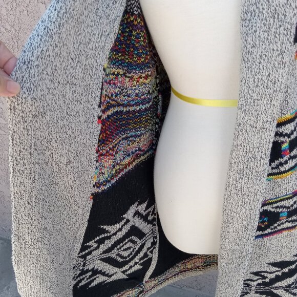 Northern Angel Multicolor Pattern Cardigan Sweater - Picture 6 of 8
